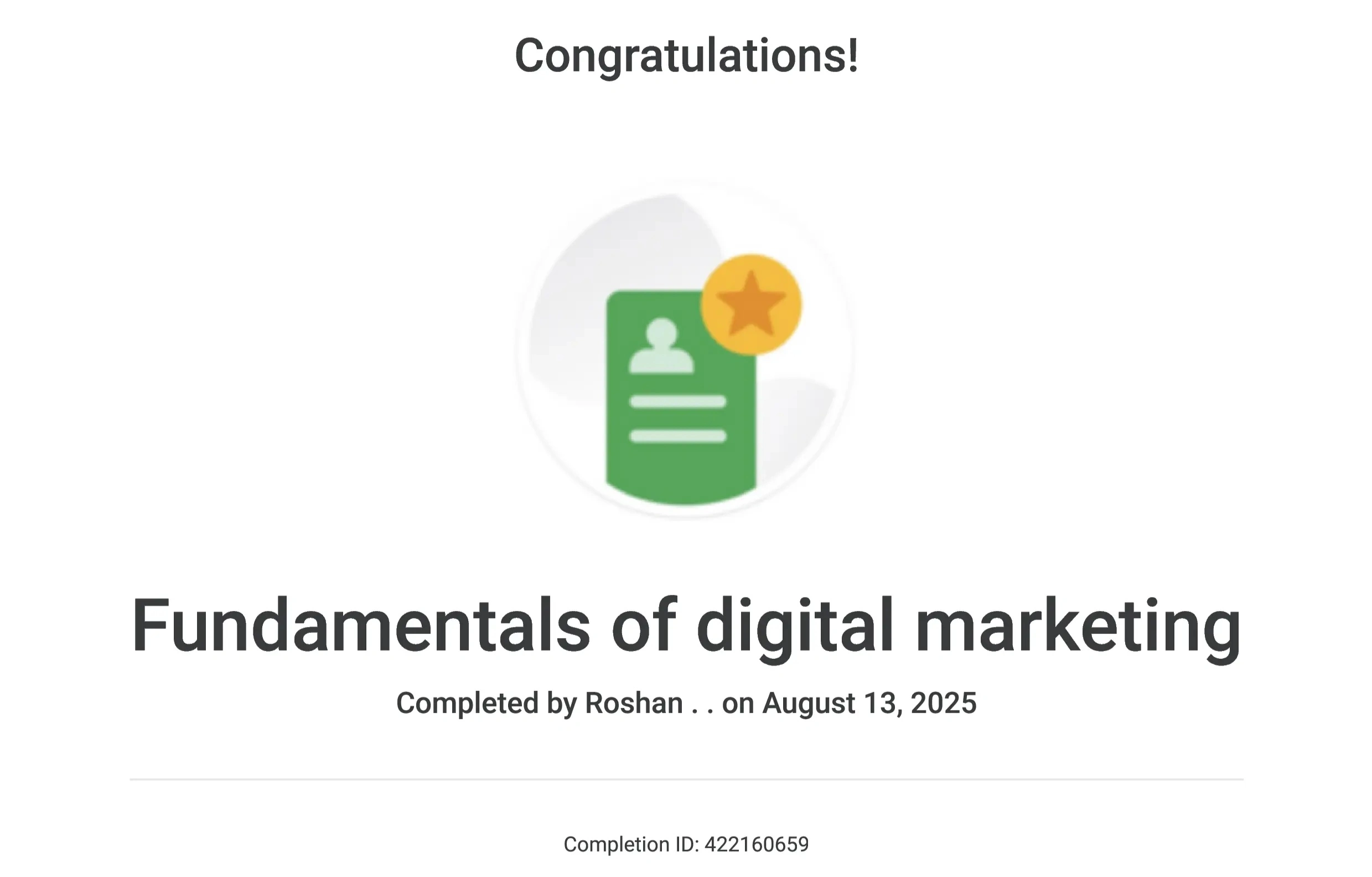 fundamentals of digital marketing certificate